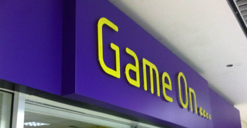 Shop sign made of Aluminium composite sign tray wrapped in premium grade vinyls