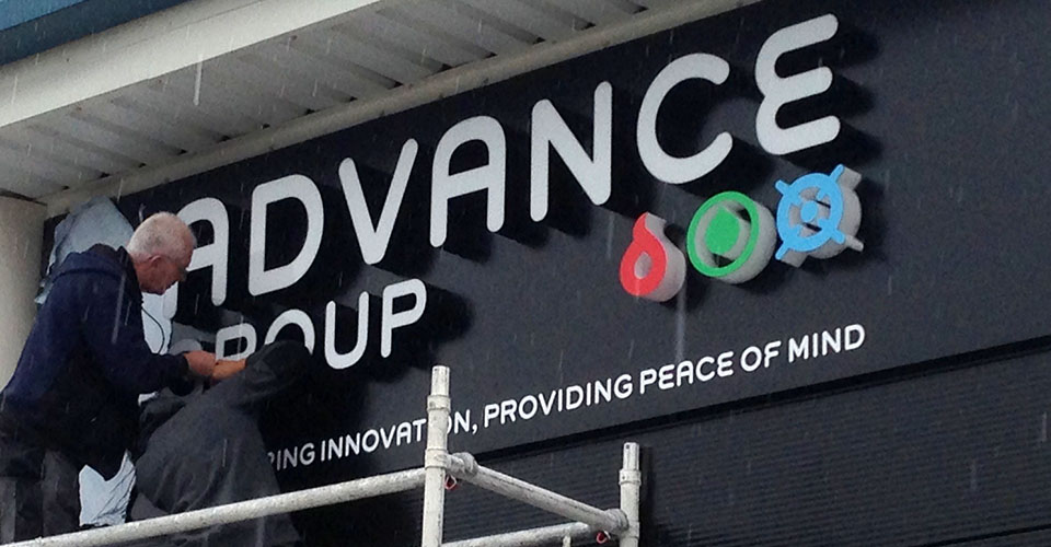 Tailor made sign using LED lighting