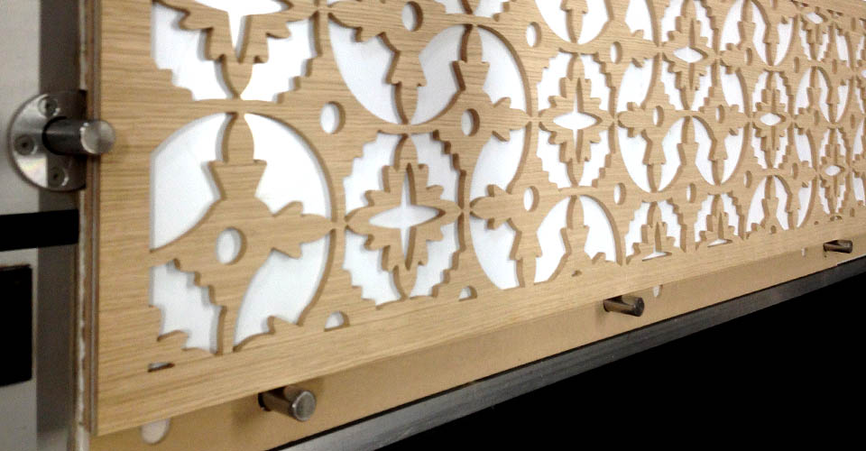 intricate CNC cut screens / panels