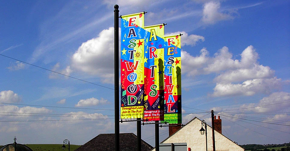 Eastwood Festival digitally printed PVC banner
