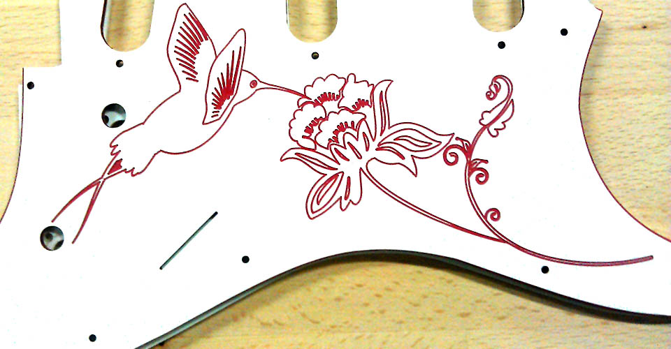 custom made guitar scratchplate