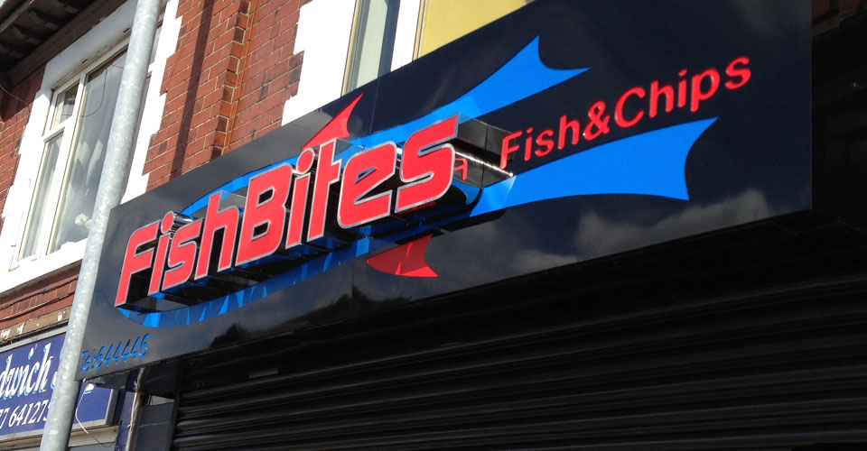 striking shop front signage