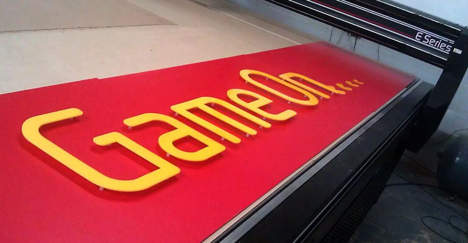 CNC cut acrylic letters
